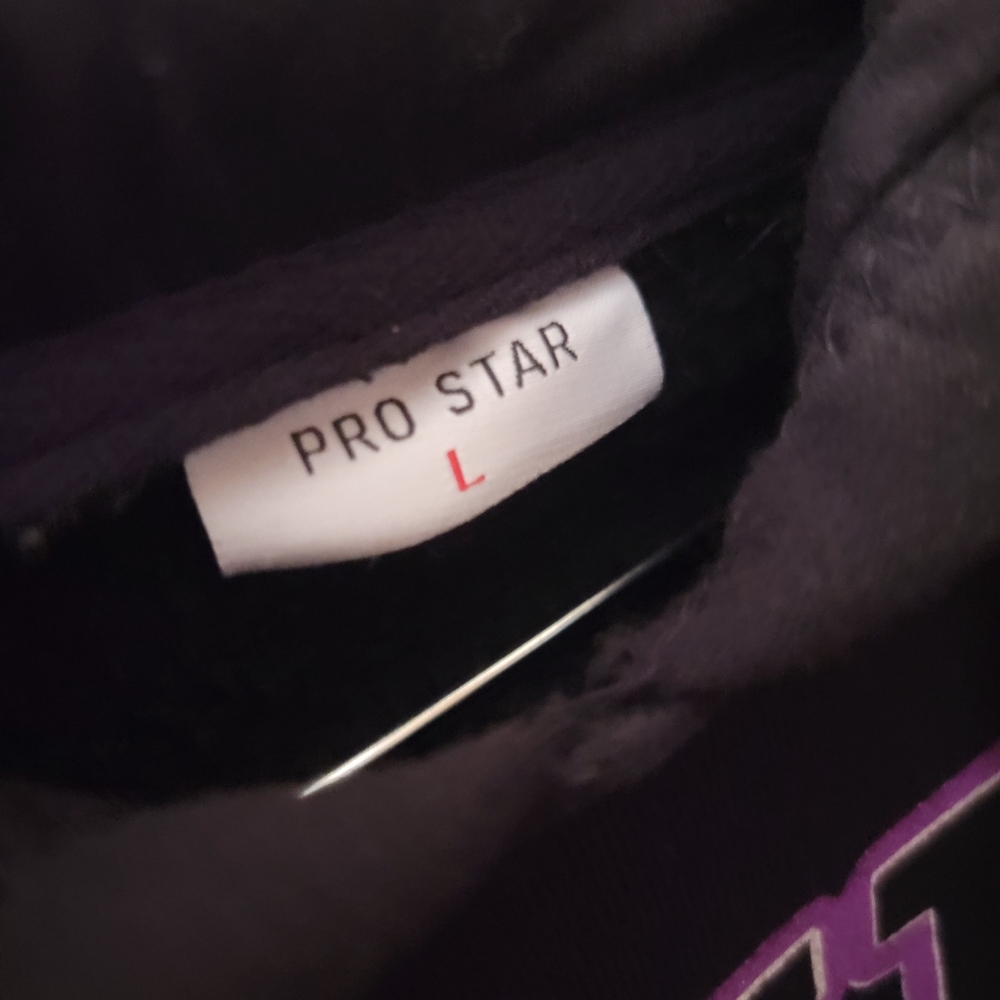 Pro Star Black Purple Yellow JID Graphic Sweatshirt Hoodie Hip-hop Rap Concert - Picture 6 of 6